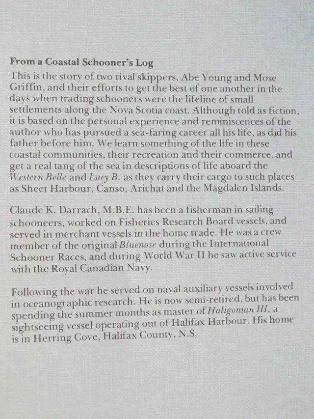 FROM A COASTAL SCHOONER’S LOG by Claude K. Darrach – 1979 SC - Photo 10