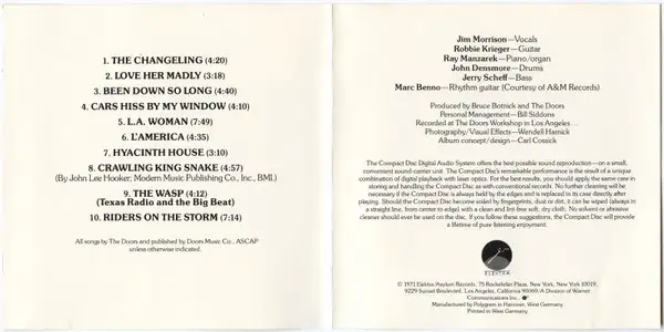The Doors L.A. Woman CD Rare - Photo 5