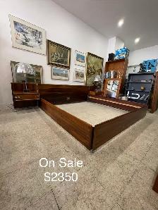 Vintage Rosewood King Size Bed - Free Delivery!
