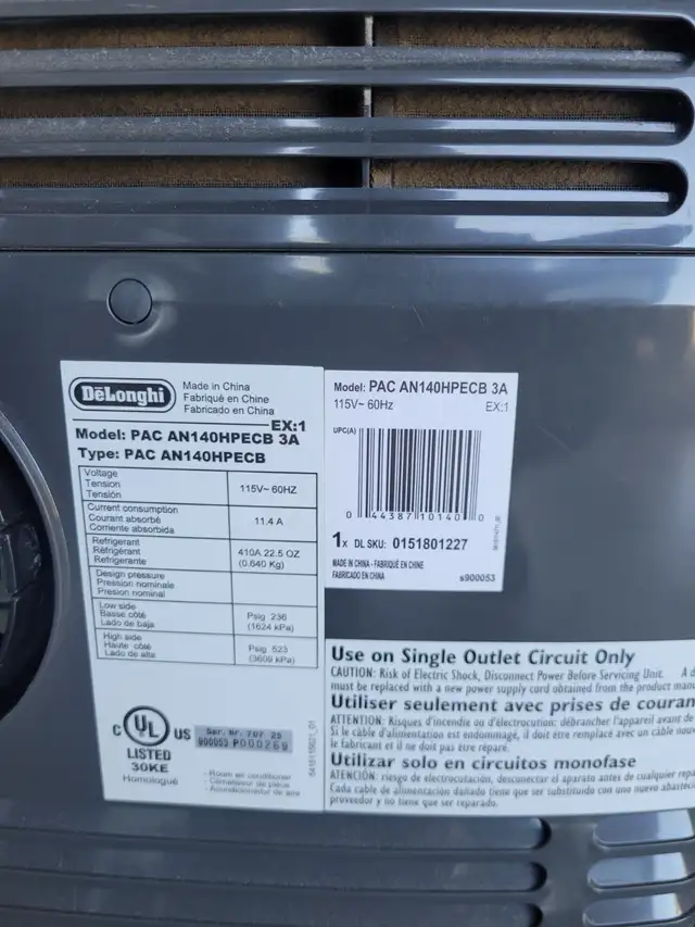 Selling 14K Delonghi portable air conditioner - Photo 4