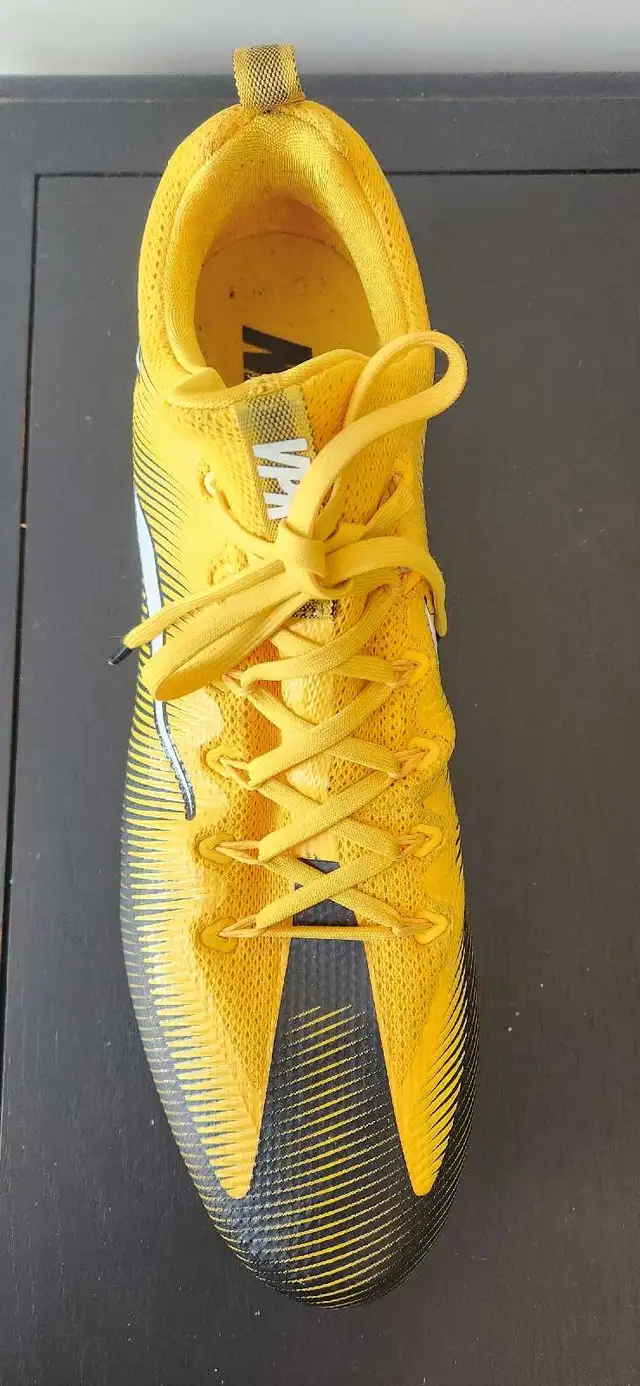 Nike Men’s Size 16 Vapor Untouchable Pro PF Gold/Black Football - Photo 2