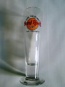 HARD  ROCK  CAFE  SAN  FRANCISCO TALL  PILSNER GLASS