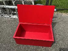 Antique Wooden Storage Chest Box ! - Photo 4