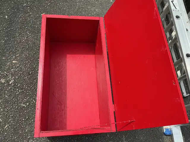 Antique Wooden Storage Chest Box ! - Photo 5