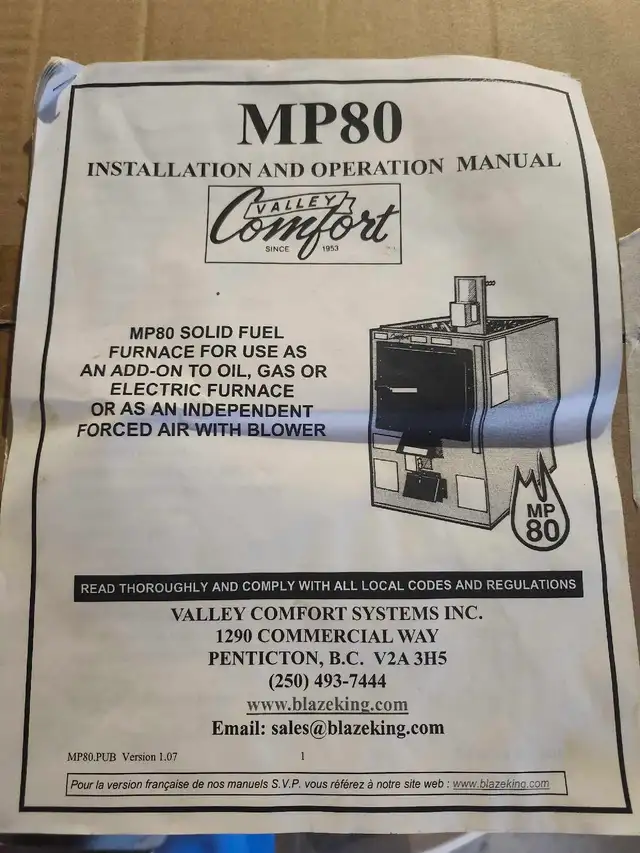 Valley Comfort forced air furnace - Photo 3