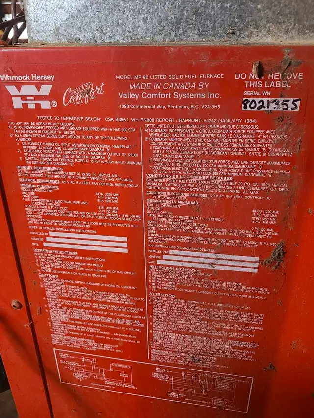 Valley Comfort forced air furnace - Photo 6