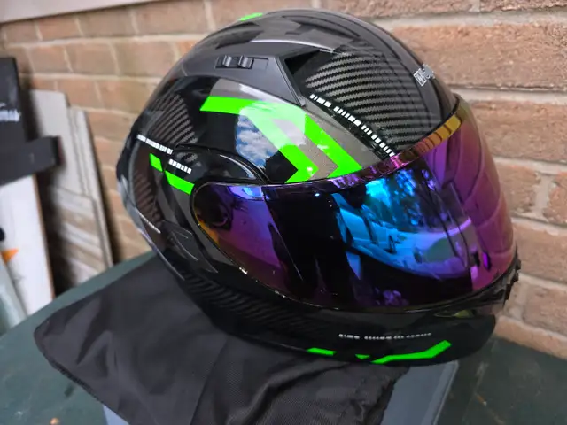 Woljay Full Face Flip Up Motorcycle Modular Helmet Iridium Visor