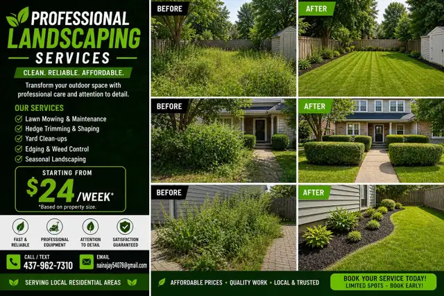 Landscaping Services – Lawn Care & Yard Clean-Up