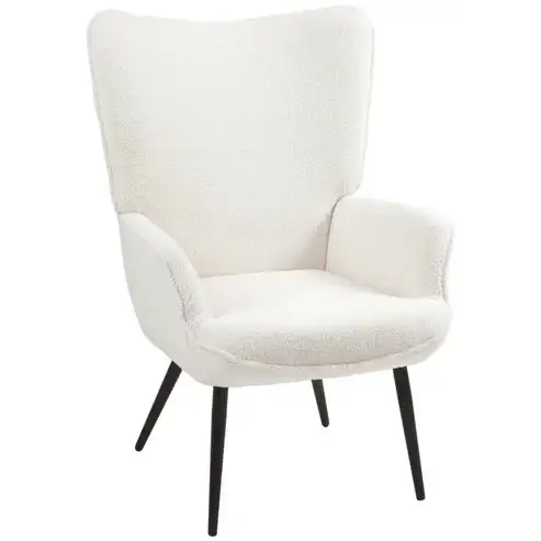 Brand New Upholstered Sherpa Fluffy Armchair $189 - Photo 2