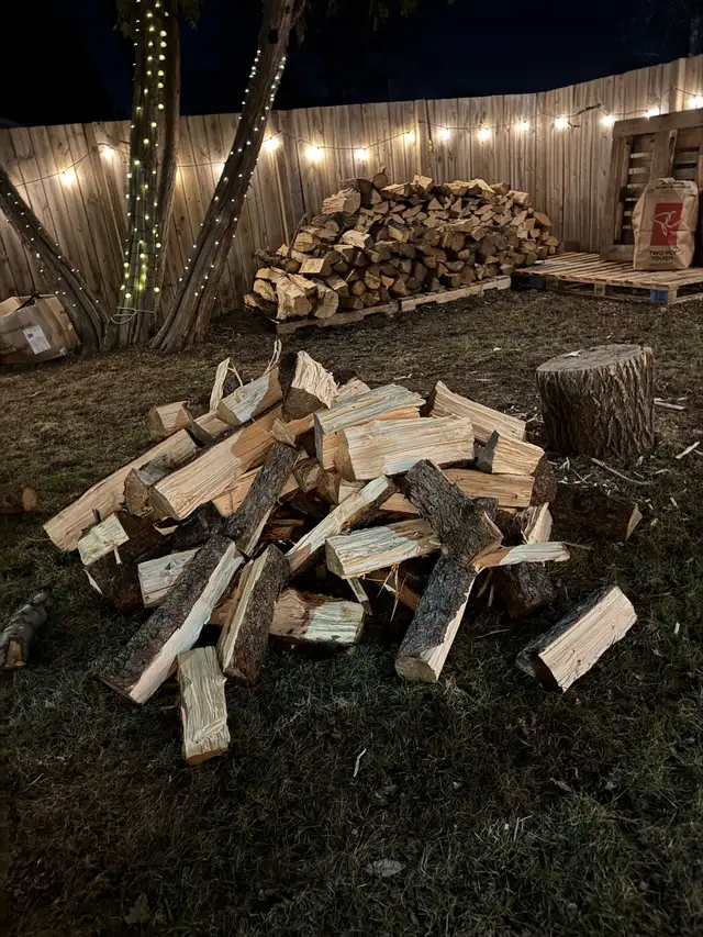 split and seasoned firewood!