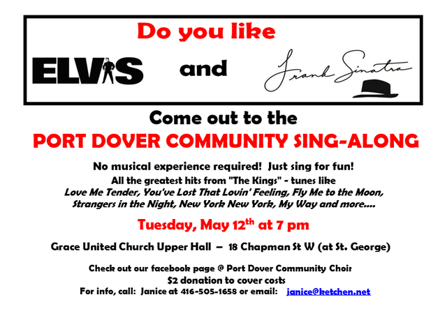 ELVIS/SINATRA COMMUNITY SING-ALONG