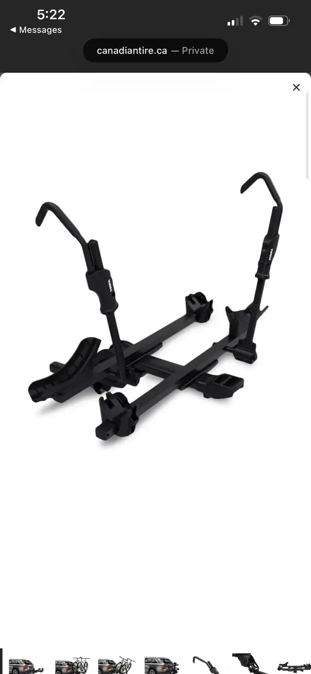 new in box Thule T2 Pro X 2-Bike Carrier, bike rack 2-in, Black