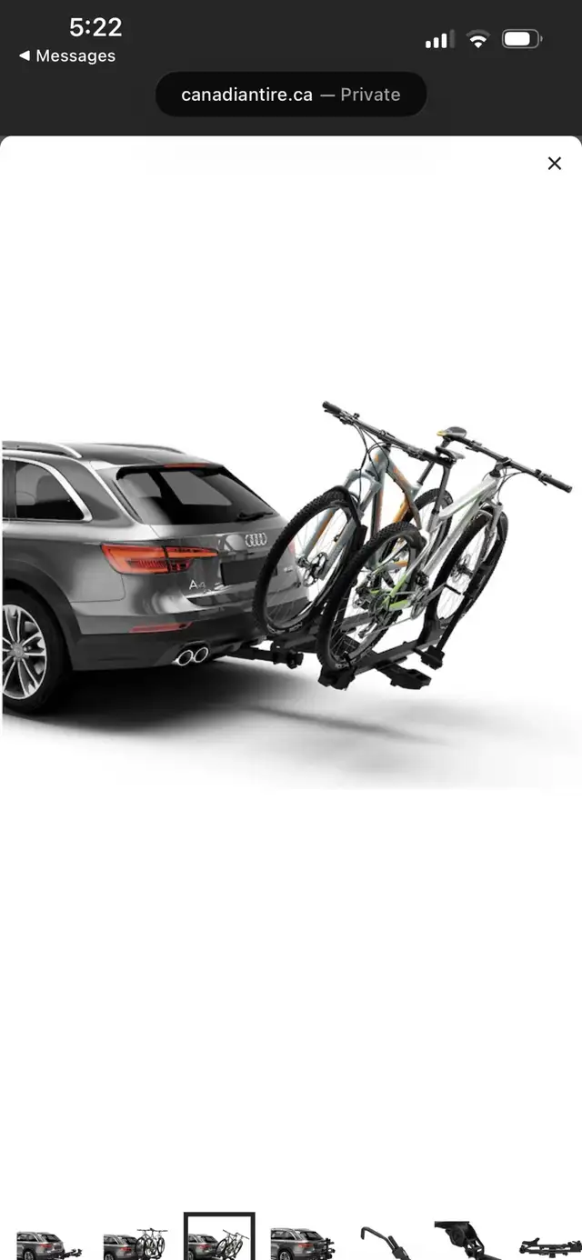 new in box Thule T2 Pro X 2-Bike Carrier, bike rack 2-in, Black - Photo 2