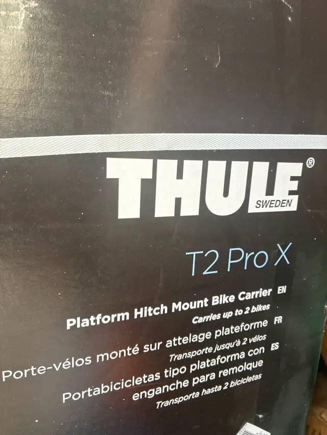 new in box Thule T2 Pro X 2-Bike Carrier, bike rack 2-in, Black - Photo 5