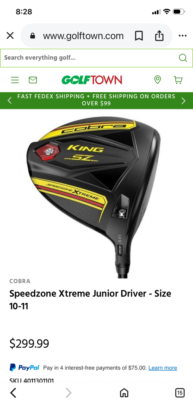 Kid’s golf driver