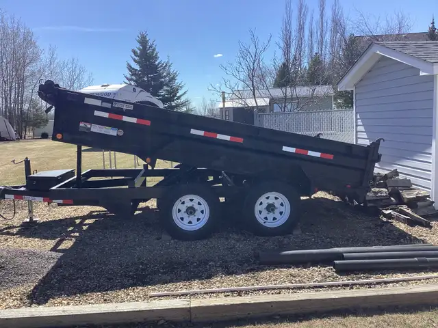 2013 Beothuk 12 Foot Dump Trailer, 8000 lbs, Like Brand New