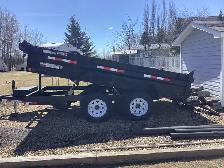 2013 Beothuk 12 Foot Dump Trailer, 8000 lbs, Like Brand New