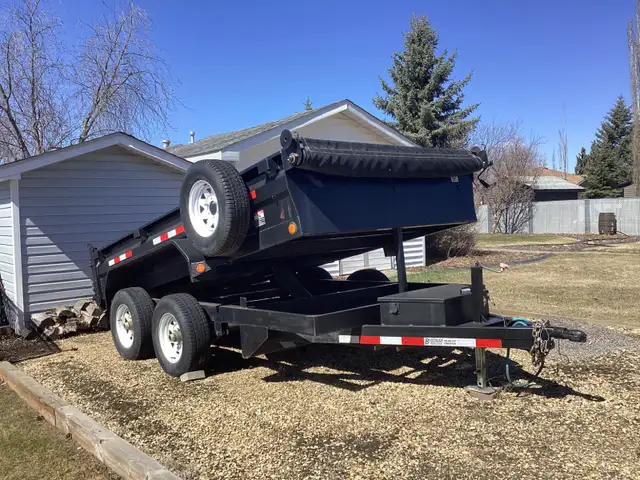 2013 Beothuk 12 Foot Dump Trailer, 8000 lbs, Like Brand New - Photo 3