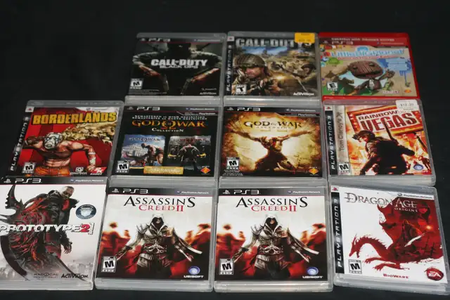 PLAYSTATION 3 GAMES: GOD OF WAR, CALL OF DUTY, ASSASINS CREED 2
