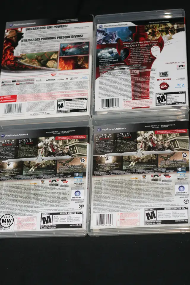 PLAYSTATION 3 GAMES: GOD OF WAR, CALL OF DUTY, ASSASINS CREED 2 - Photo 3