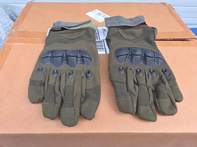 Military Green Motorcycle Riding Gloves