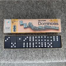 Jeu de dominos vintage Double Six en bois