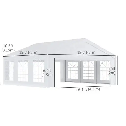 Brand New Heavy Duty 20 ft x 20 ft Party Tent Special $569 - Photo 4