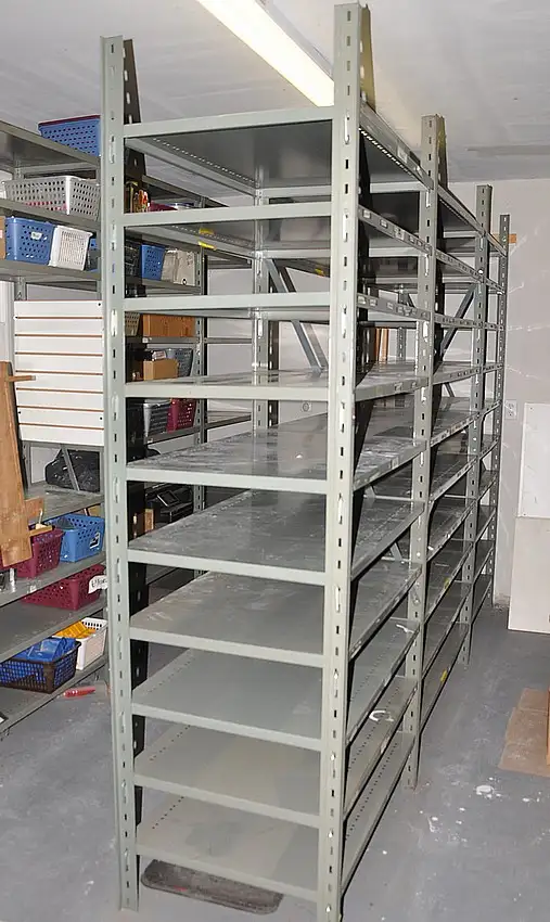 Industrial Steel Snap Together Shelving Unit.