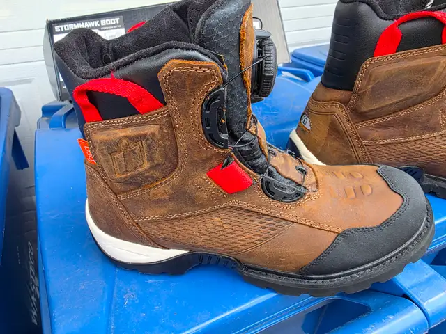Icon Storm Hawk Motorcycle Riding Boots Brown Marron Size 10.5 - Photo 4