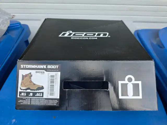Icon Storm Hawk Motorcycle Riding Boots Brown Marron Size 10.5 - Photo 8