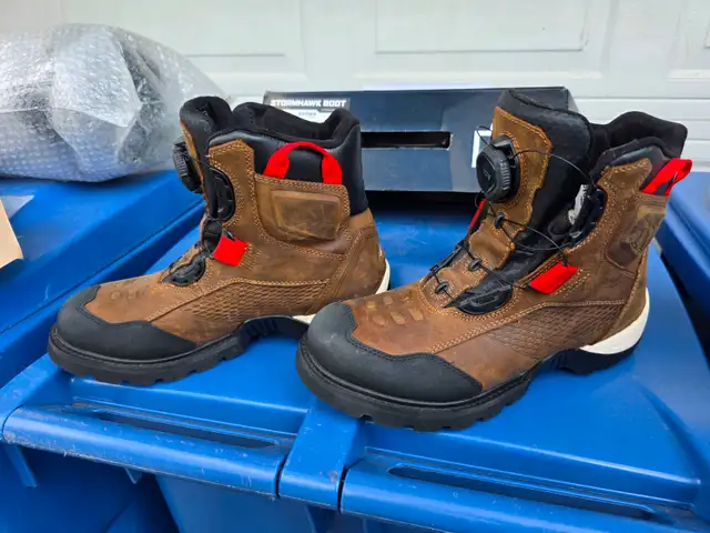 Icon Storm Hawk Motorcycle Riding Boots Brown Marron Size 10.5 - Photo 10