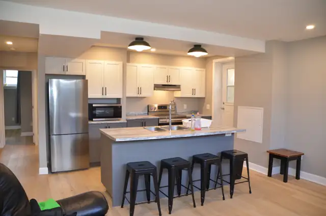 Renovated 3BR Lower Unit — Gas Fireplace, Kitchen Island, Truly