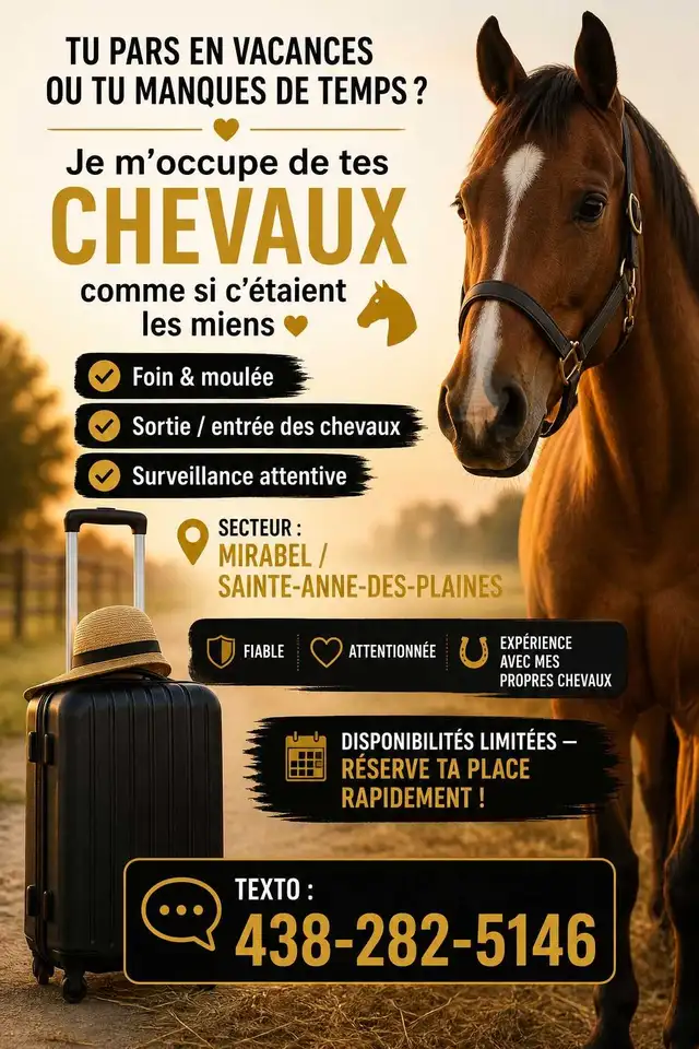 aide pour chevaux sur le pouce