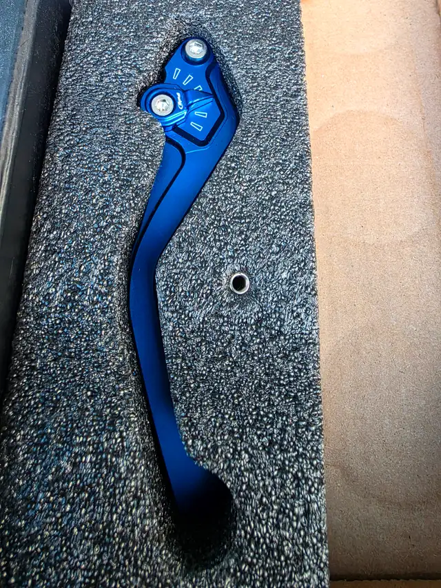 Puig Kawasaki ZX14R 2018 Blue Idinozied Short Brake Leaver - Photo 4
