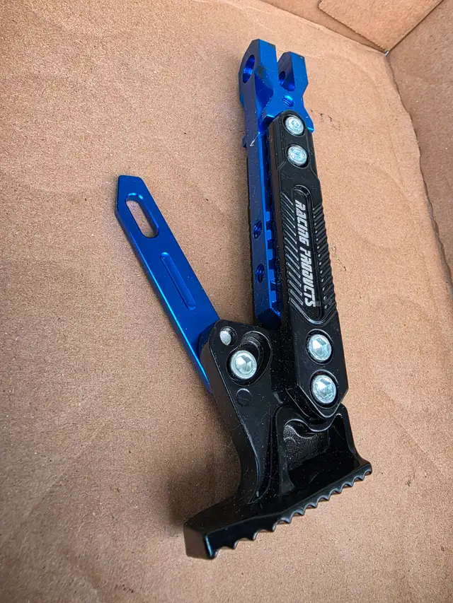 Aluminum Blue Idonized Kawasaki ZX14R Adjustable Kickstand