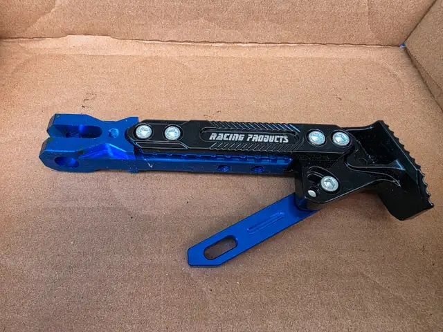 Aluminum Blue Idonized Kawasaki ZX14R Adjustable Kickstand - Photo 2