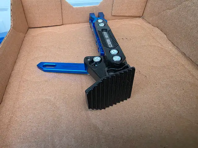 Aluminum Blue Idonized Kawasaki ZX14R Adjustable Kickstand - Photo 4