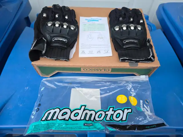 Madmotor Reinforced Safety Gloves Knuckle Protection Breathable2