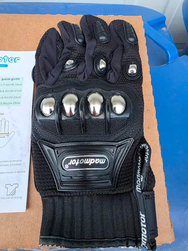 Madmotor Reinforced Safety Gloves Knuckle Protection Breathable2 - Photo 3