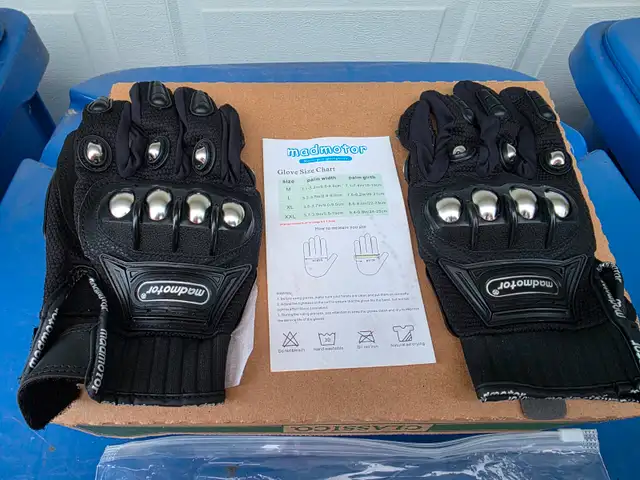 Madmotor Reinforced Safety Gloves Knuckle Protection Breathable2 - Photo 4