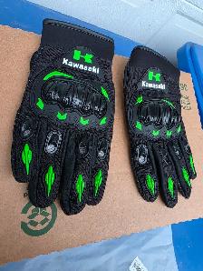 Kawasaki Mesh Motorcycle Short Riding Gloves
