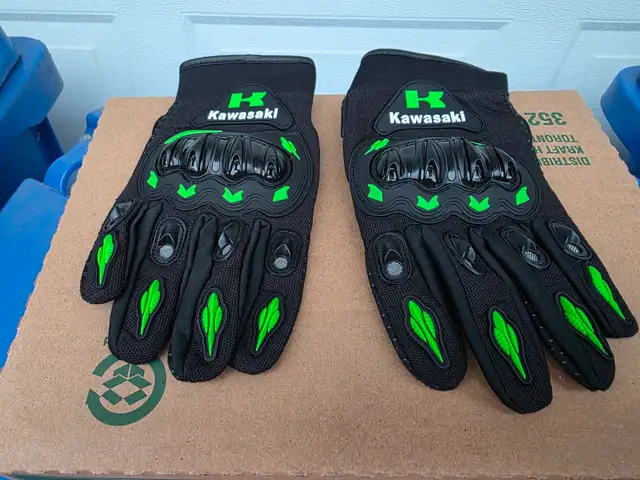 Kawasaki Mesh Motorcycle Short Riding Gloves - Photo 6