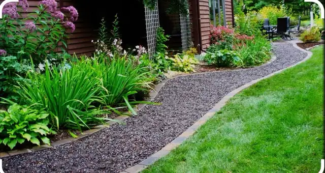 Custom Mulch/ Stone Walkways