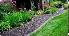 Custom Mulch/ Stone Walkways