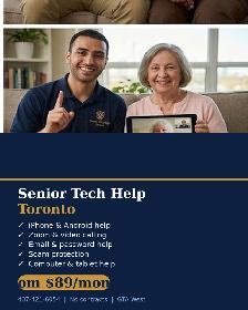 In-Home Tech Help for Seniors — Etobicoke, Mississauga, Brampton