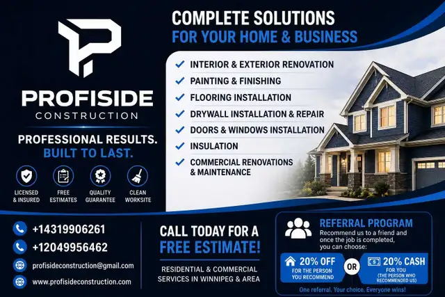 Painting, Drywall, Flooring & Insulation | Free