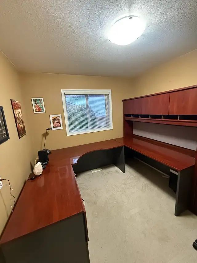 Free office desk, filing cabinet and hutch - Photo 2