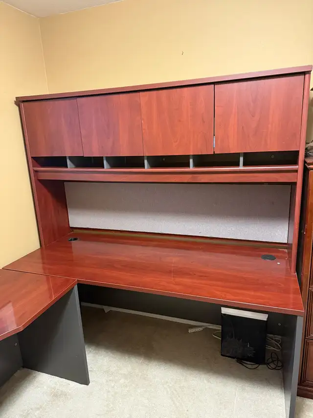 Free office desk, filing cabinet and hutch - Photo 6