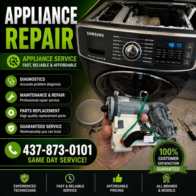 Appliance Repair | Fridge Washer Dryer Dishwasher 437-873-0101