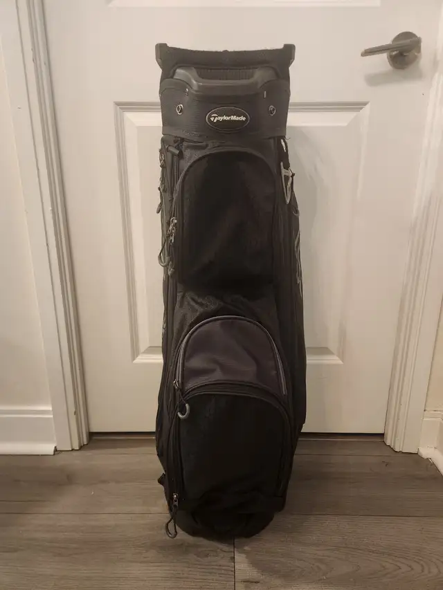 TaylorMade Select Plus Golf Cart Trolley Bag, Black/Charcoal - Photo 2